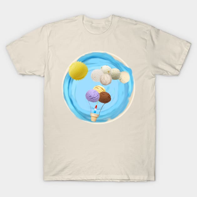 Ice Cream Sky T-Shirt by TenomonMalke